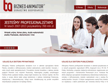 Tablet Screenshot of biznes-animator.pl